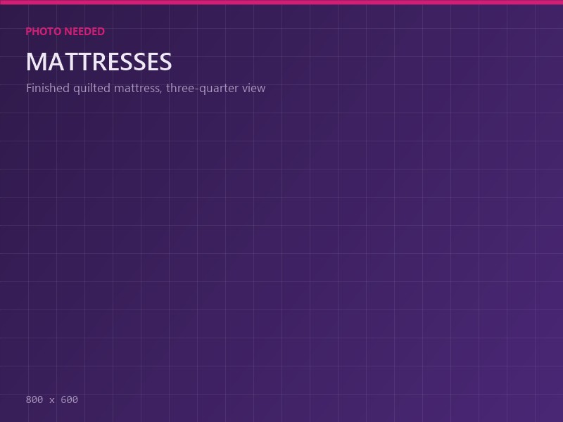 Mattresses manufactured by Plush Foams