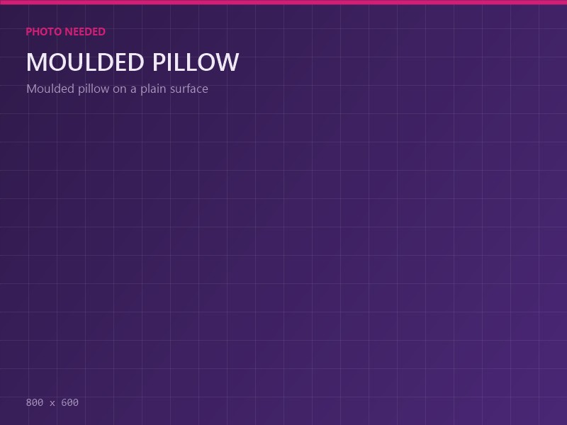 Moulded Pillow manufactured by Plush Foams